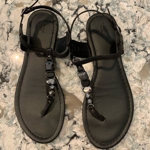 Vera Wang Black Sandals SZ 9